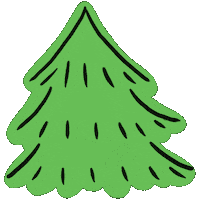 Christmas Tree Sticker by haenaillust