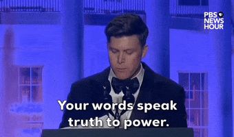 Colin Jost Journalism GIF by PBS NewsHour