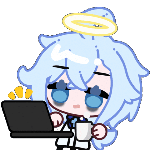 Tired Work Sticker