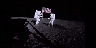 Moon Landing GIF by MOODMAN