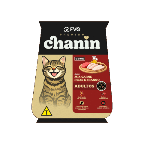 Cat Nin Sticker by FVO Alimentos