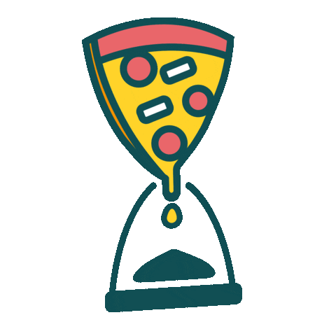 In Time Pizza Sticker