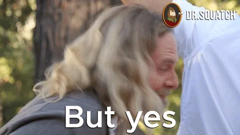 Si Yes GIF by DrSquatchSoapCo