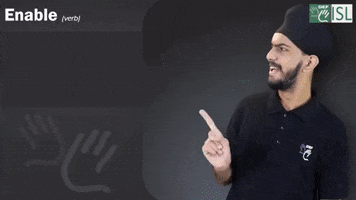 Enable Sign Language GIF by ISL Connect