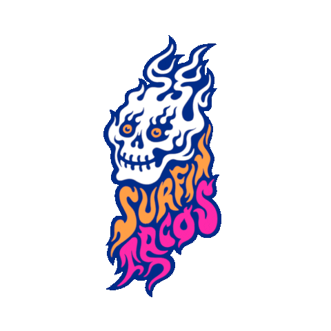Surfin Tacos Sticker