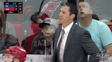 Ice Hockey Reaction GIF by NHL