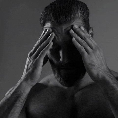 Relax Pain GIF by Gigachad