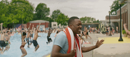 High Five Pool GIF by In The Heights Movie