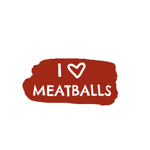 I Love Meatballs Sticker by SIMEK'S