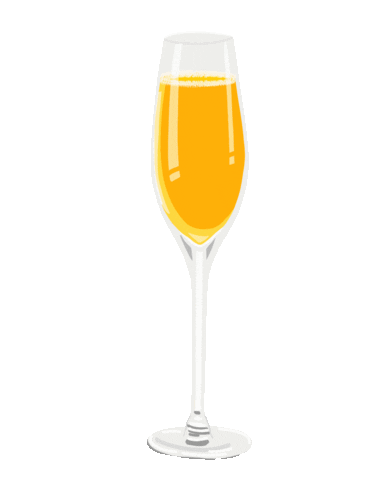 Orange Juice Champagne Sticker by Bianca Bosso