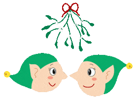 Christmas Elf Love Sticker by patriciaoettel.illustration