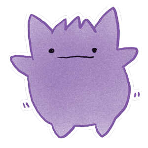 Pokemon Ghost Sticker by ✧ Jiji Knight ✧