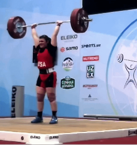 usa_weightlifting yes celebration team usa weightlifting GIF