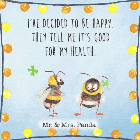 Bee Be Happy GIF by Mr. & Mrs. Panda