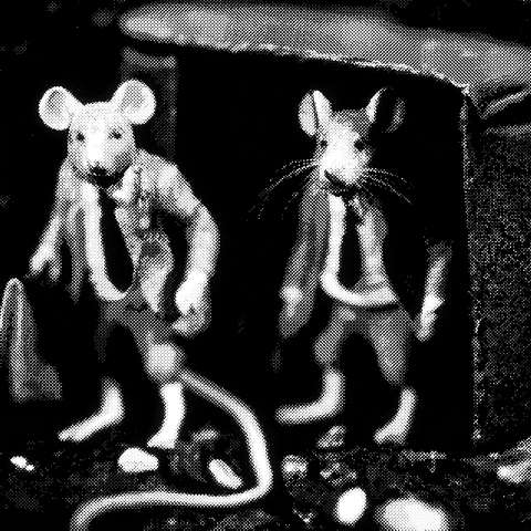 UnknownNFT ai monochrome mice loopartcritique2023 GIF