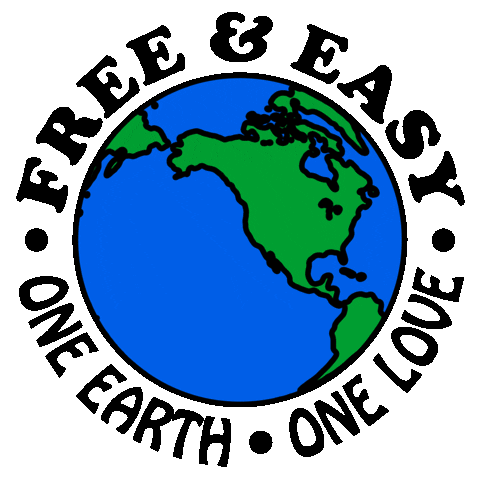 One Love World Sticker by Free & Easy