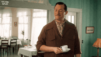 Surprised Coffee GIF by Badehotellet