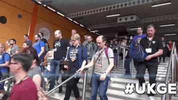 Stairs Nec GIF by UK Games Expo
