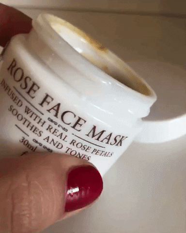 Fresh Rose Face Mask GIF by Ejollify Beauty