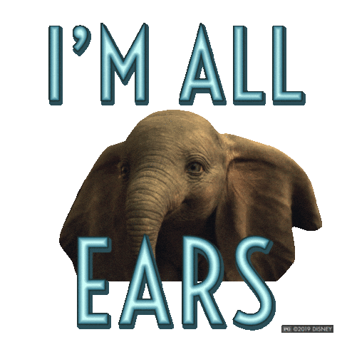 Listen I Hear You Sticker by Walt Disney Studios