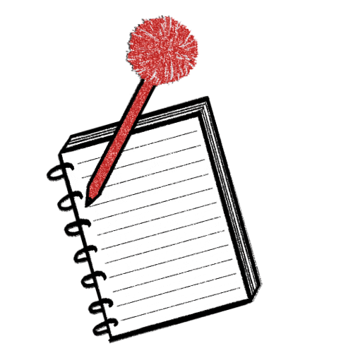 Writing Pen Sticker by Broadly
