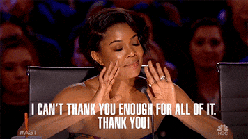 Gabrielle Union Thank You GIF by America's Got Talent