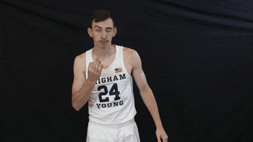 Byu Basketball Go Cougs GIF by BYU Cougars