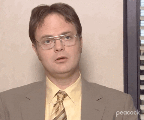 The Office gif. Rainn Wilson as Dwight carefully considers the answer to a question as he speaks to us. Text, "Let's put it this way..." He gently shakes his head. Text, "No."