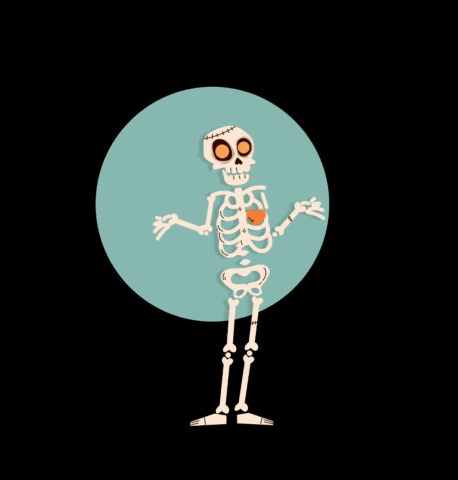 catjessicat skeleton bones xray x-ray GIF