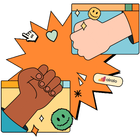 Friends Win Sticker by Airalo