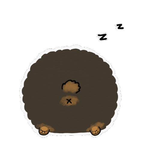 Sleepy Sleeping Dogs Sticker