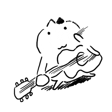 Guitar 냥이 Sticker