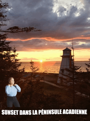 tourismePA sunset pa péninsule acadienne acadian peninsula GIF