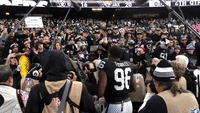 Raiders’ Ferrell Throws Jersey Into Crowd 