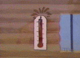 Hot Temperature Thermometer Vintage Cartoon GIF
