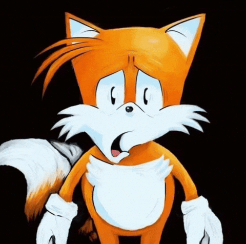 Shocked Miles Tails Prower GIF