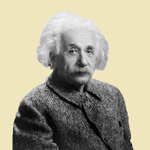 Albert Einstein Wink GIF by 522 Productions
