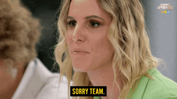Sorry Team GIF by Celebrity Apprentice Australia