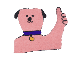 Happy Cute Dog Sticker