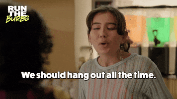 Hanging Out GIF by Run The Burbs