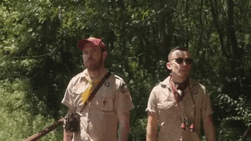 boy scouts walking GIF by All Get Out