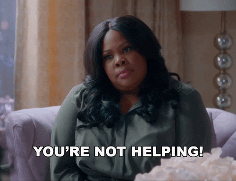Not Helping Amber Riley GIF by Nobody’s Fool - Find & Share on GIPHY