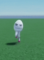 Egghead Running GIF