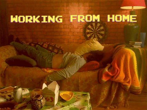 Work From Home Reaction GIF by MOODMAN - Find & Share on GIPHY