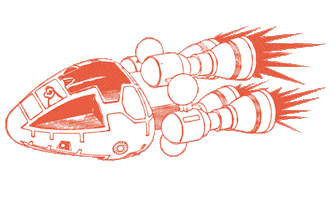 Rocket Grunge Sticker by Pabst