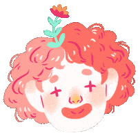 Happy Pink Sticker by Miss Jotun
