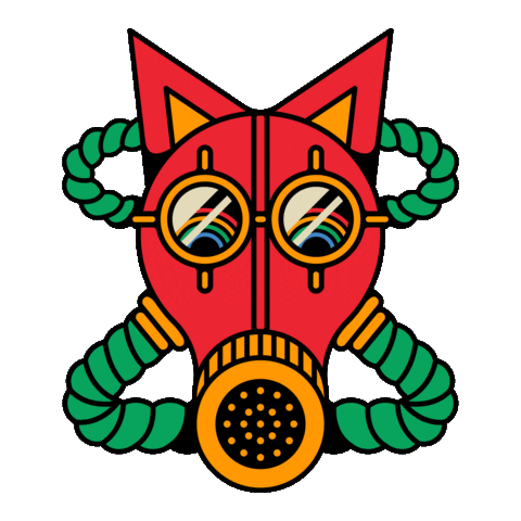 Mask Corona Sticker by Crimson Cat