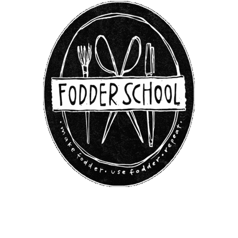 Fodderschool Sticker by willaworkshops