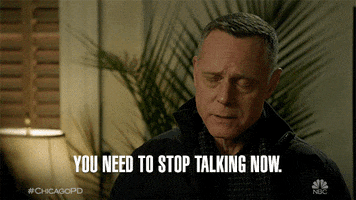 you need to stop talking now GIF by One Chicago