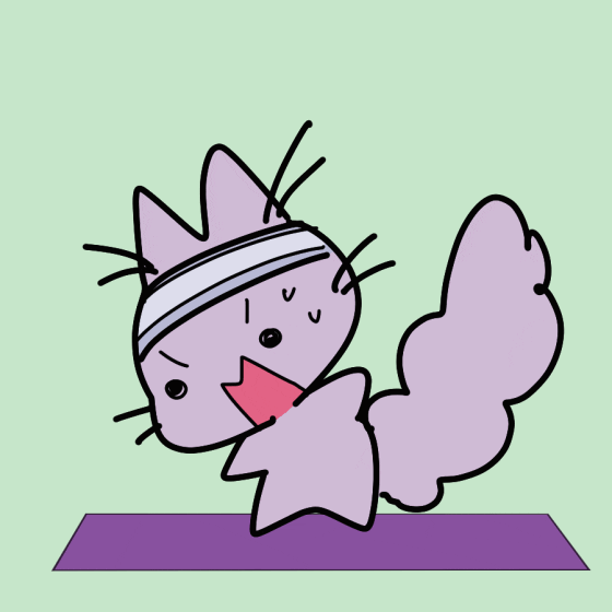 Cat Yoga GIF